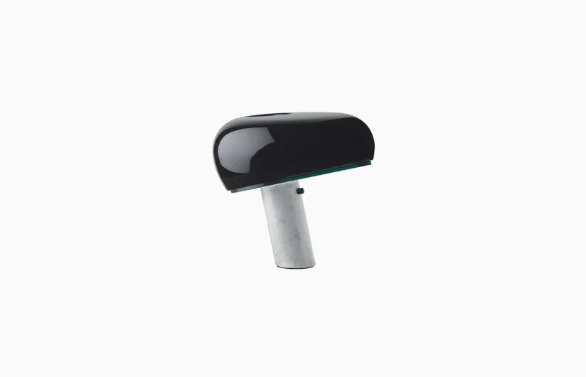 Flos Snoopy table lamp by Achille and Pier Giacomo Castiglioni on white