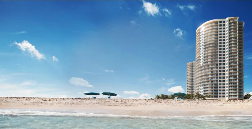 The Ritz-Carlton Residences Singer Island — beachfront towers and Atlantic shoreline